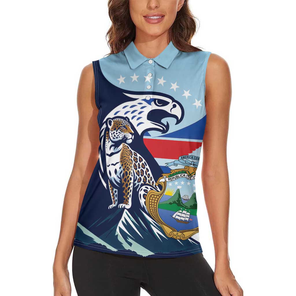 Costa Rica Jaguar Guaria Morada Women Sleeveless Polo Shirt