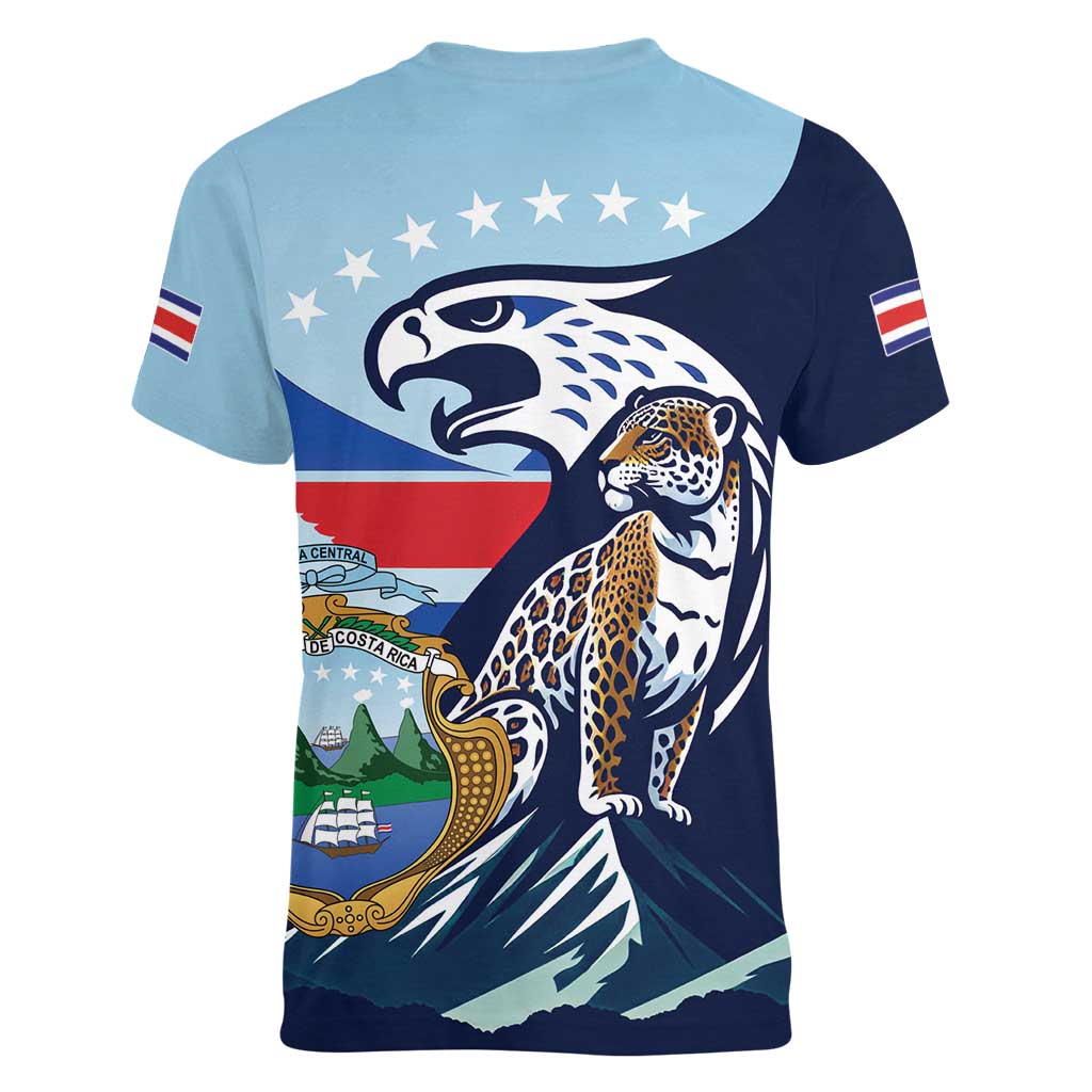 Costa Rica Jaguar Guaria Morada Women V-Neck T-Shirt