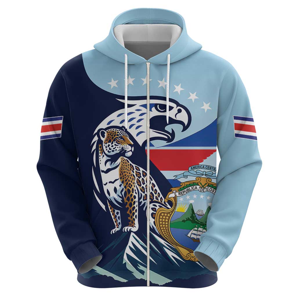 Costa Rica Jaguar Guaria Morada Zip Hoodie