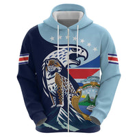 Costa Rica Jaguar Guaria Morada Zip Hoodie