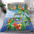 Costa Rica Parrot Tropical Flowers Bedding Set