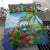 Costa Rica Parrot Tropical Flowers Bedding Set