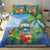 Costa Rica Parrot Tropical Flowers Bedding Set