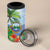 Costa Rica Parrot Tropical Flowers 4 in 1 Can Cooler Tumbler