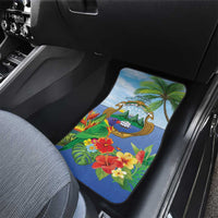 Costa Rica Parrot Tropical Flowers Car Mats