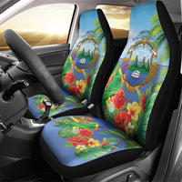 Costa Rica Parrot Tropical Flowers Car Seat Cover