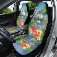 Costa Rica Parrot Tropical Flowers Car Seat Cover