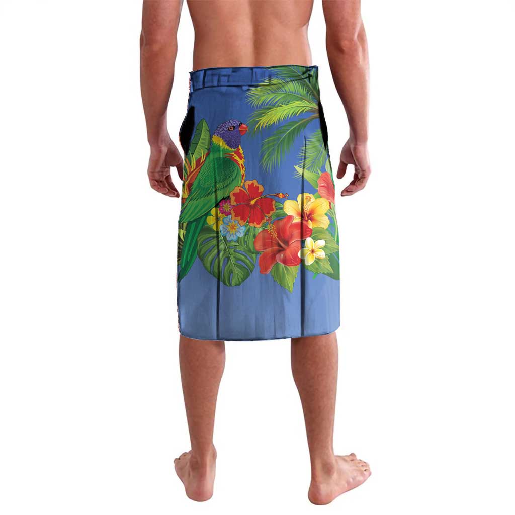 Costa Rica Parrot Tropical Flowers Lavalava