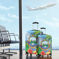 Costa Rica Parrot Tropical Flowers Luggage Cover
