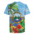 Costa Rica Parrot Tropical Flowers Rugby Jersey