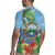 Costa Rica Parrot Tropical Flowers Rugby Jersey