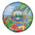 Costa Rica Parrot Tropical Flowers Spare Tire Cover
