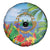 Costa Rica Parrot Tropical Flowers Spare Tire Cover