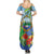 Costa Rica Parrot Tropical Flowers Summer Maxi Dress