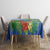 Costa Rica Parrot Tropical Flowers Tablecloth