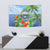 Costa Rica Parrot Tropical Flowers Tapestry