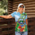 Costa Rica Parrot Tropical Flowers Women Polo Shirt