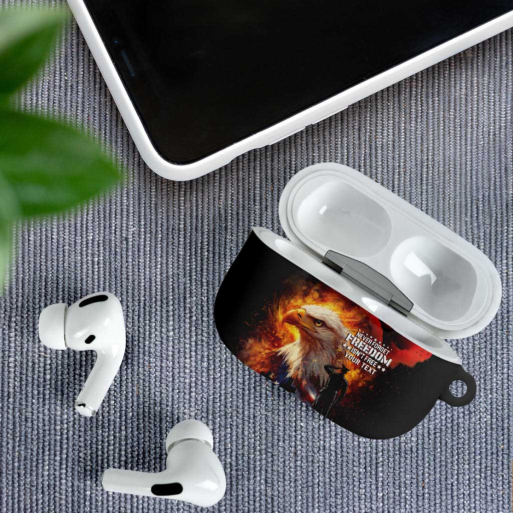 US Memorial Day Personalized AirPods Case May We Never Forget Freedom Isnt Free