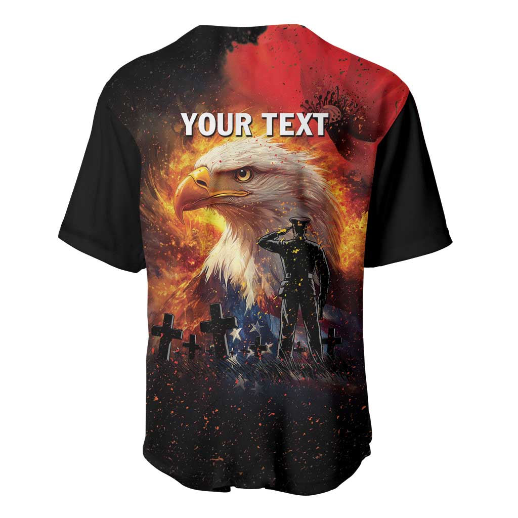 US Memorial Day Personalized Baseball Jersey May We Never Forget Freedom Isnt Free