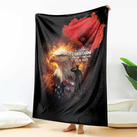 US Memorial Day Personalized Blanket May We Never Forget Freedom Isnt Free