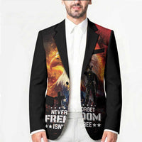 US Memorial Day Personalized Blazer May We Never Forget Freedom Isnt Free