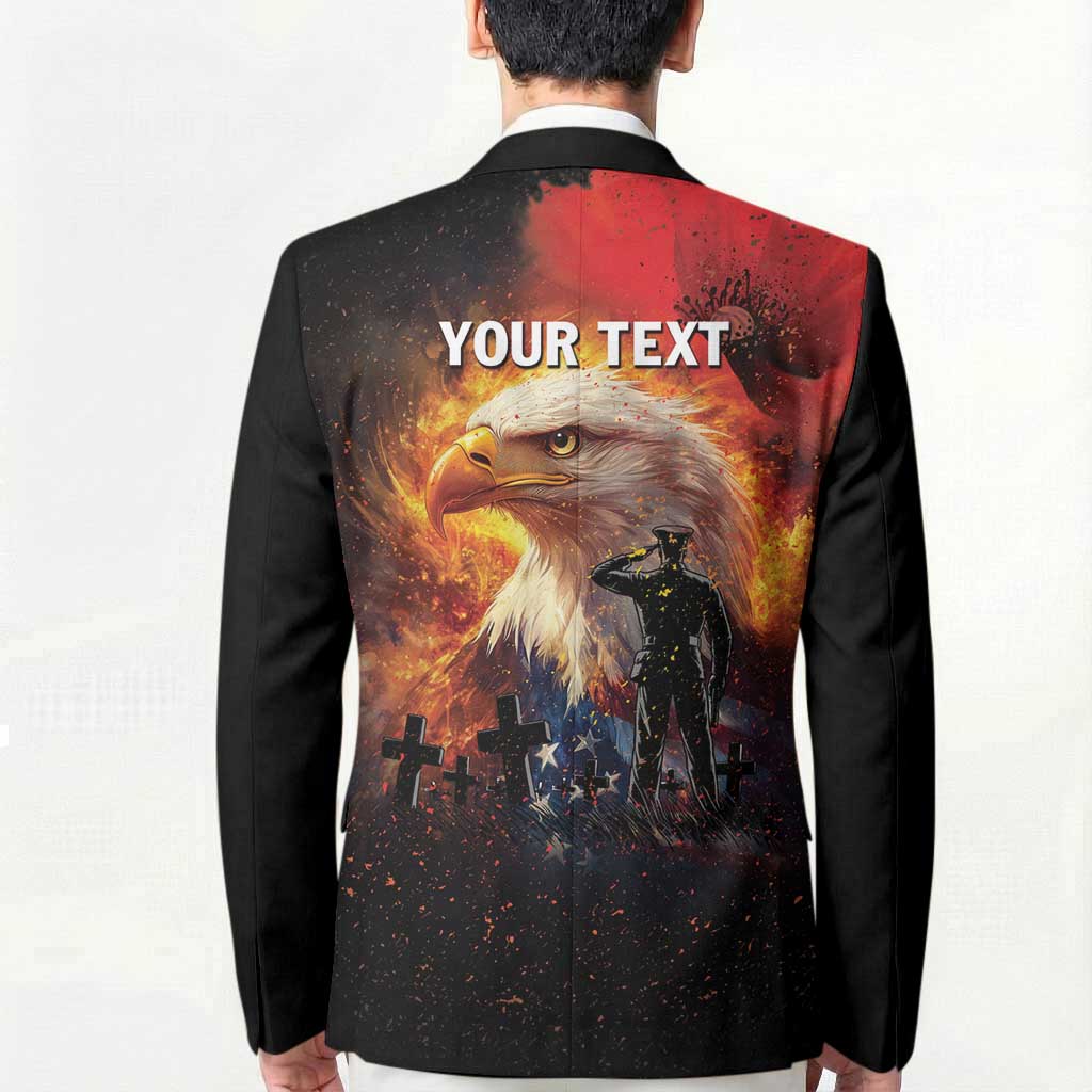 US Memorial Day Personalized Blazer May We Never Forget Freedom Isnt Free