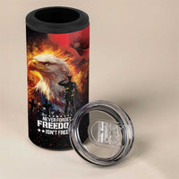 US Memorial Day Personalized 4 in 1 Can Cooler Tumbler May We Never Forget Freedom Isnt Free