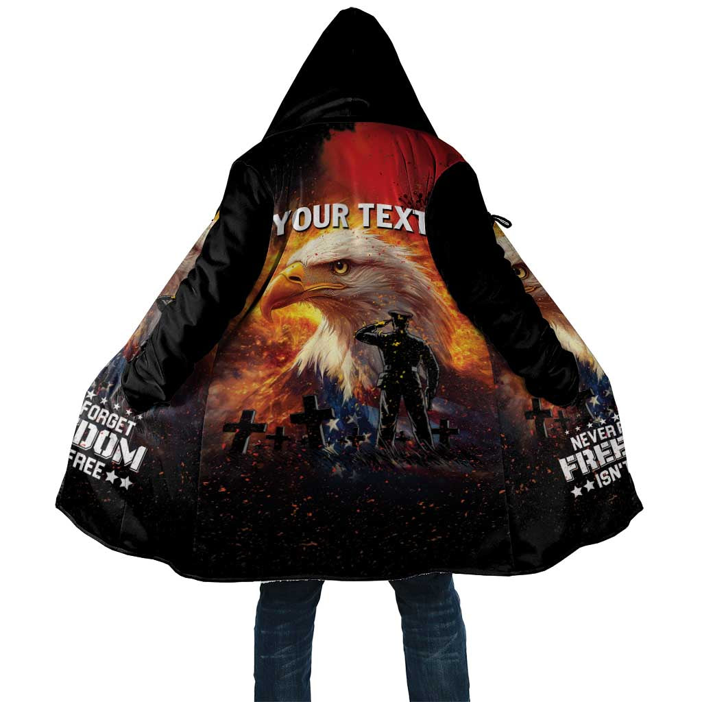 US Memorial Day Personalized Cloak May We Never Forget Freedom Isnt Free