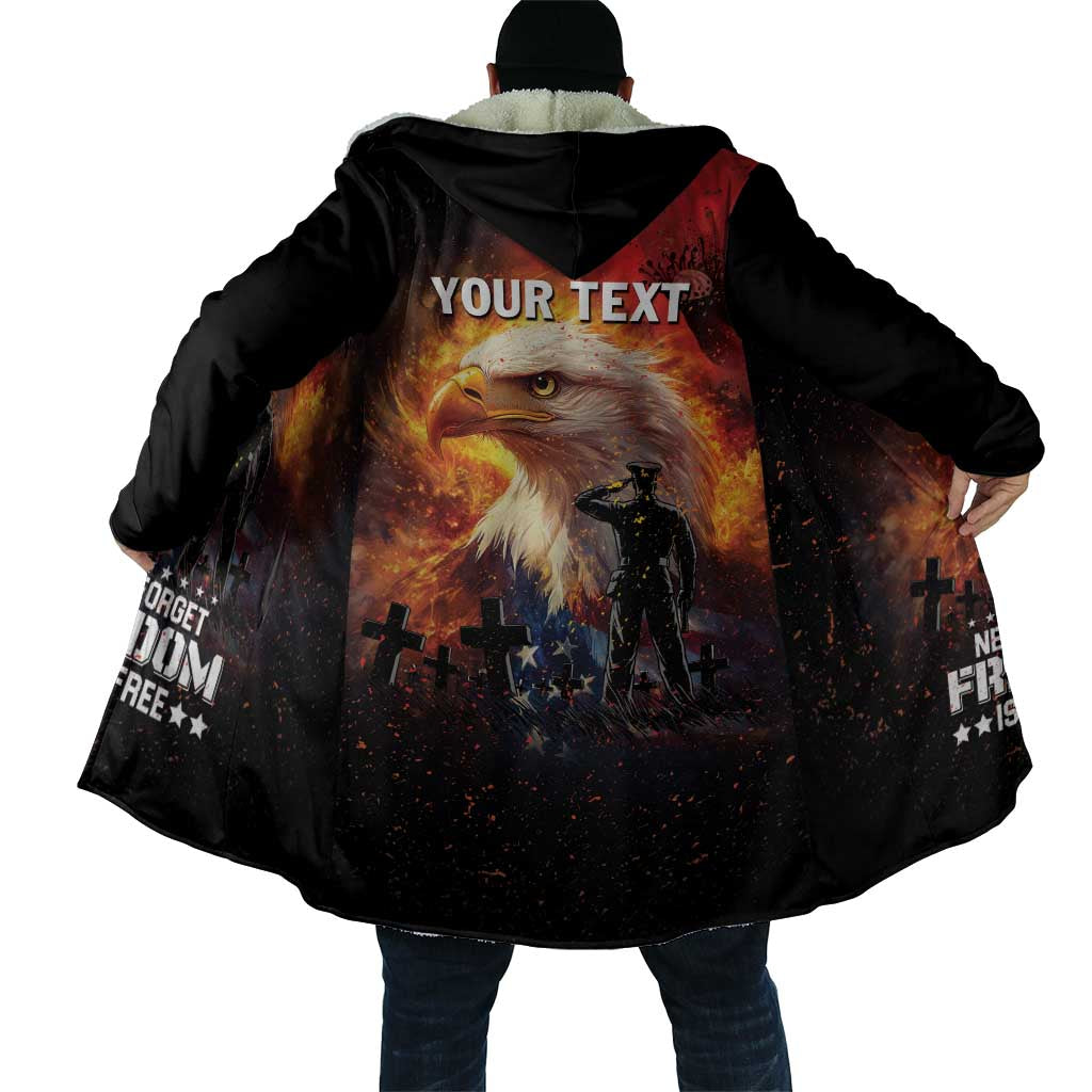 US Memorial Day Personalized Cloak May We Never Forget Freedom Isnt Free