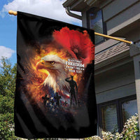 US Memorial Day Personalized Garden Flag May We Never Forget Freedom Isnt Free