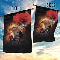 US Memorial Day Personalized Garden Flag May We Never Forget Freedom Isnt Free