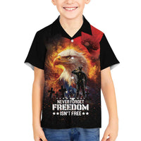 US Memorial Day Personalized Hawaiian Shirt May We Never Forget Freedom Isnt Free