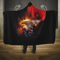 US Memorial Day Personalized Hooded Blanket May We Never Forget Freedom Isnt Free