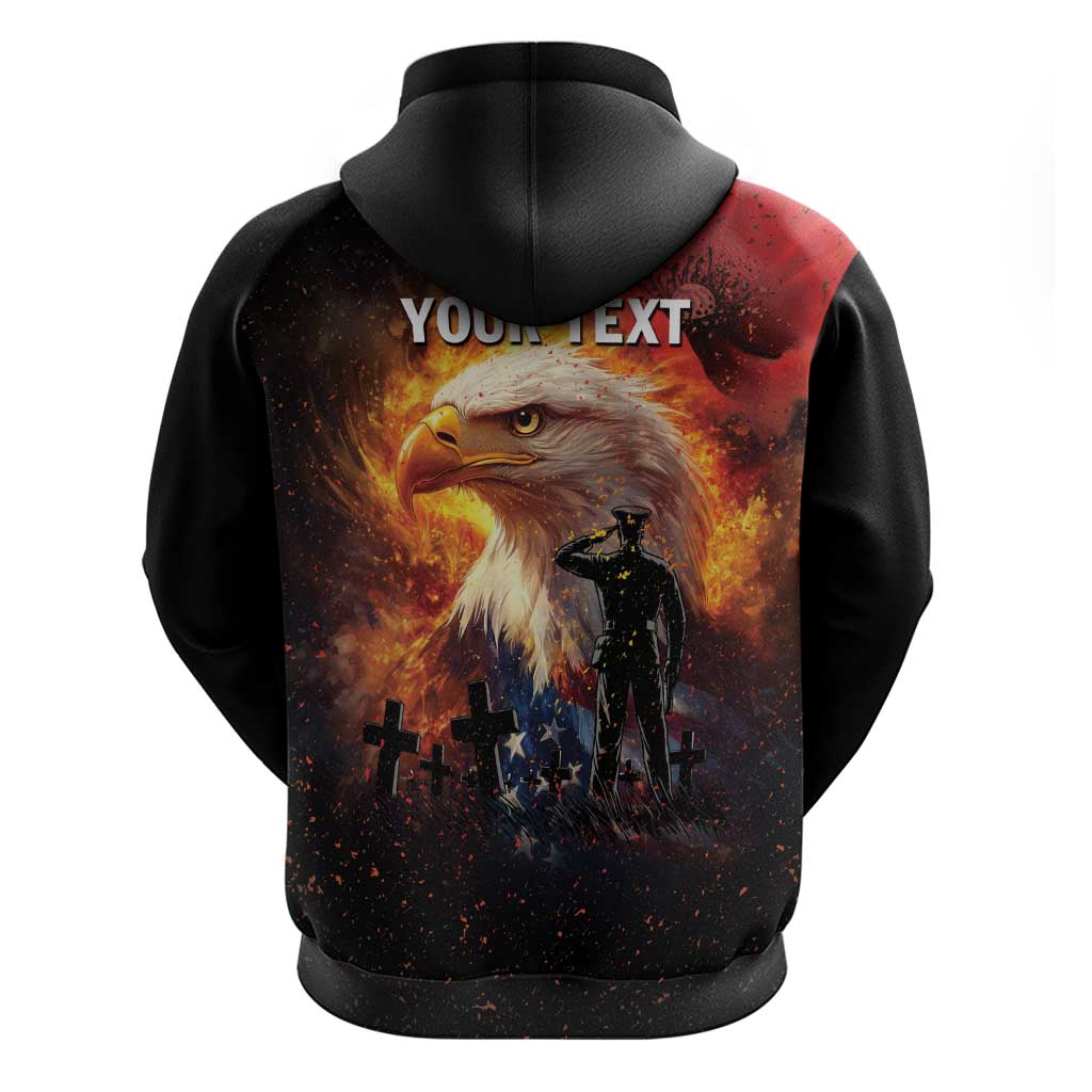 US Memorial Day Personalized Hoodie May We Never Forget Freedom Isnt Free