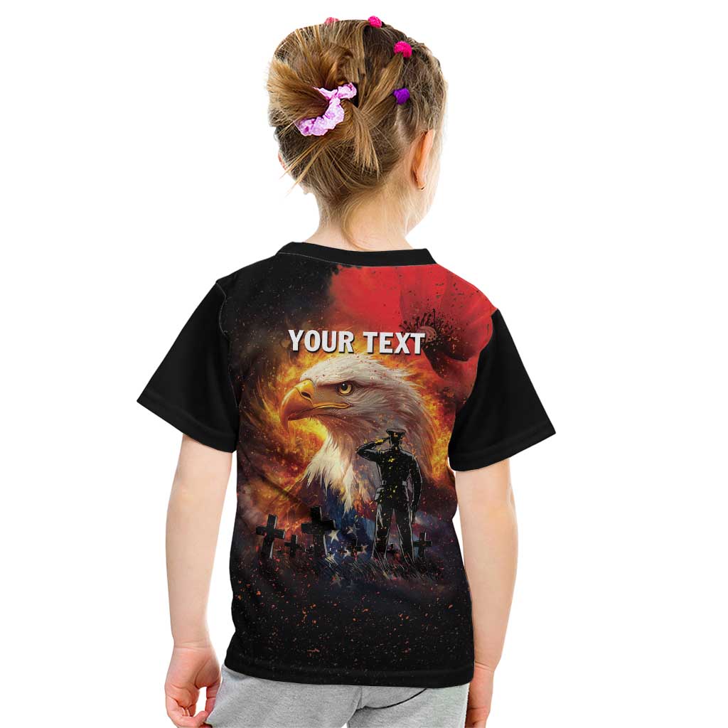 US Memorial Day Personalized Kid T Shirt May We Never Forget Freedom Isnt Free