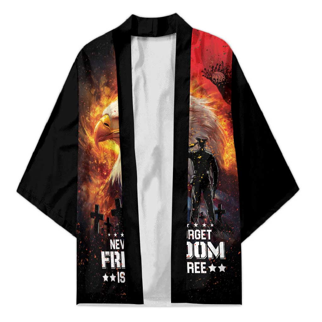 US Memorial Day Personalized Kimono May We Never Forget Freedom Isnt Free
