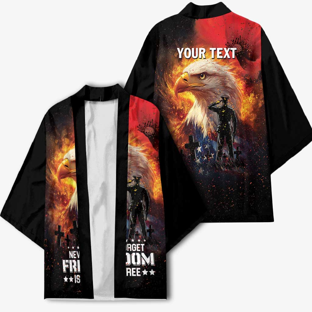 US Memorial Day Personalized Kimono May We Never Forget Freedom Isnt Free