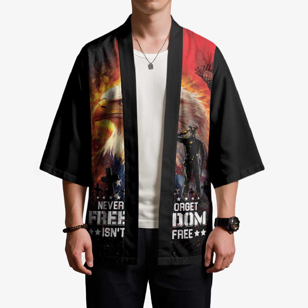 US Memorial Day Personalized Kimono May We Never Forget Freedom Isnt Free