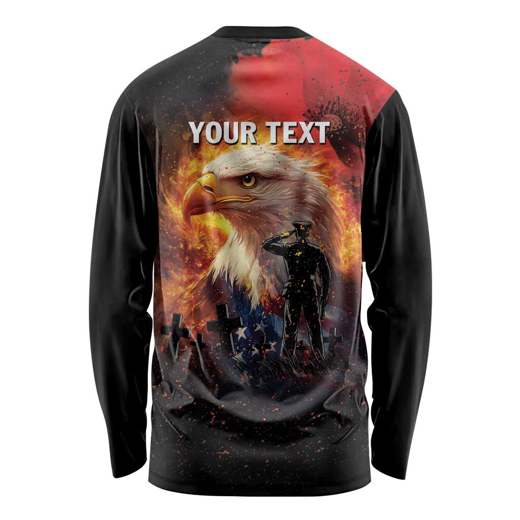 US Memorial Day Personalized Long Sleeve Shirt May We Never Forget Freedom Isnt Free