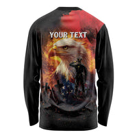 US Memorial Day Personalized Long Sleeve Shirt May We Never Forget Freedom Isnt Free