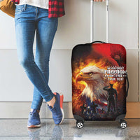 US Memorial Day Personalized Luggage Cover May We Never Forget Freedom Isnt Free