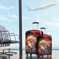 US Memorial Day Personalized Luggage Cover May We Never Forget Freedom Isnt Free