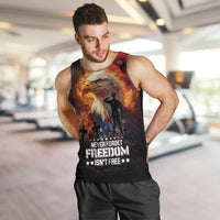 US Memorial Day Personalized Men Tank Top May We Never Forget Freedom Isnt Free