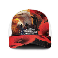 US Memorial Day Mesh Trucker Cap May We Never Forget Freedom Isnt Free