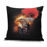 US Memorial Day Personalized Pillow Cover May We Never Forget Freedom Isnt Free
