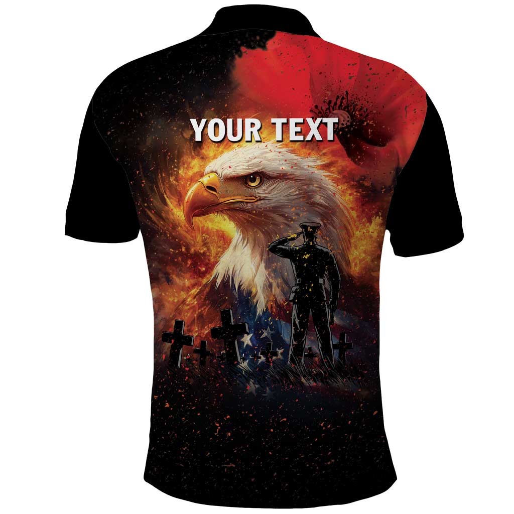 US Memorial Day Personalized Polo Shirt May We Never Forget Freedom Isnt Free