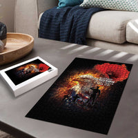 US Memorial Day Personalized Puzzle May We Never Forget Freedom Isnt Free