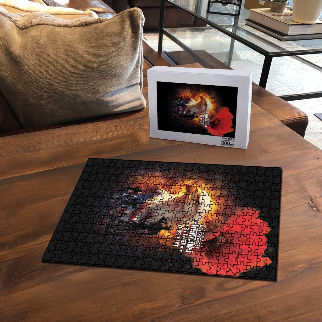 US Memorial Day Personalized Puzzle May We Never Forget Freedom Isnt Free