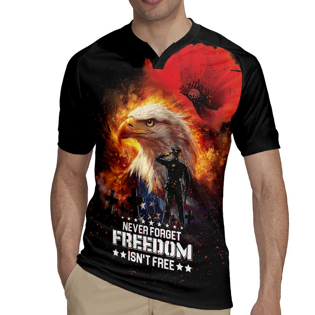 US Memorial Day Personalized Rugby Jersey May We Never Forget Freedom Isnt Free