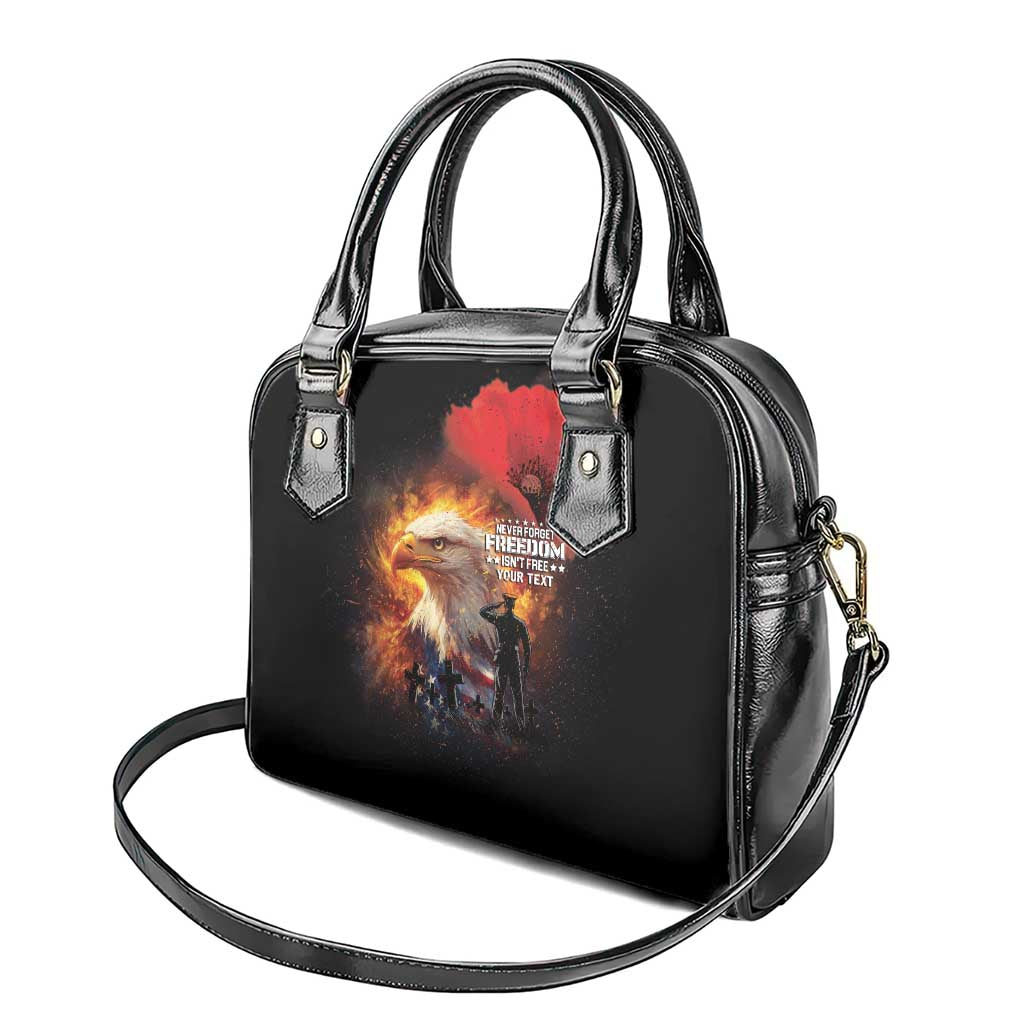 US Memorial Day Personalized Shoulder Handbag May We Never Forget Freedom Isnt Free